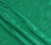 Green mikado jacquard floral